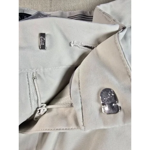Adidas Performance Golf Pants Men's 38x30 Beige Flat Front Chino AE7006 Khaki - Picture 5 of 14